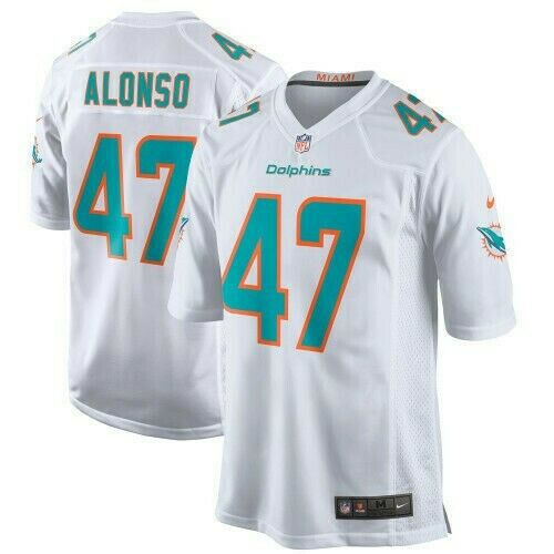 Men Miami Dolphins #47 Kiko Alonso Nike White Game Player NFL Jersey